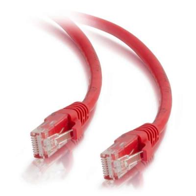 0.5m Cat6A Booted Unshielded (UTP) Low Smoke Zero Halogen (LSZH) Network Patch Cable - Red